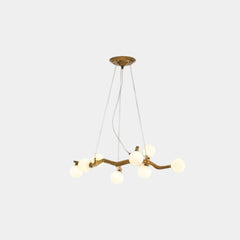 Tree Branch Chandelier Rustic Resin Multi-Globe