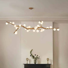 Tree Branch Chandelier Rustic Resin Multi-Globe