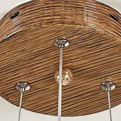 Tree Branch Ring Chandelier with Multiple Globes