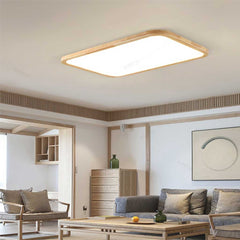 Ultra Thin LED Wood Ceiling Light Triangle Living Room