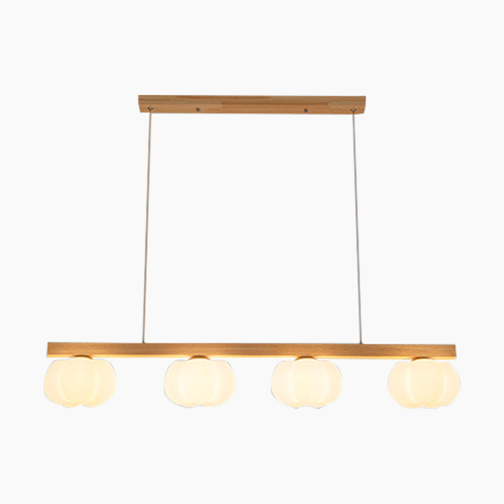 Unique Cream Cotton Wood Pendant Light 4