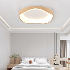 Unique Wabi-sabi Ceiling Light Log Room