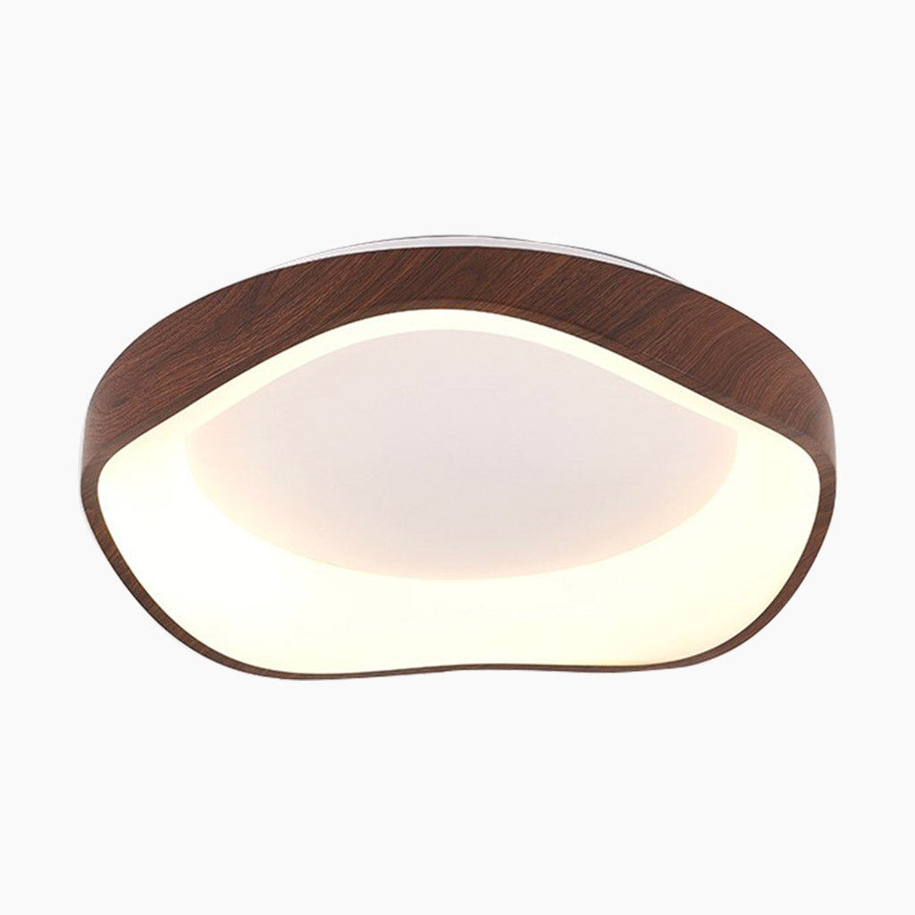 Unique Wabi-sabi Ceiling Light Walnut