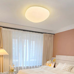 Unique White Pebble Acrylic Flush Mount Ceiling Light Room