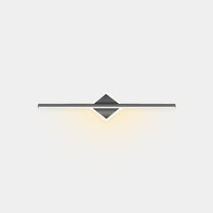 Vanity Mirror Wall Lamp Modern Linear LED for Bathroom Black