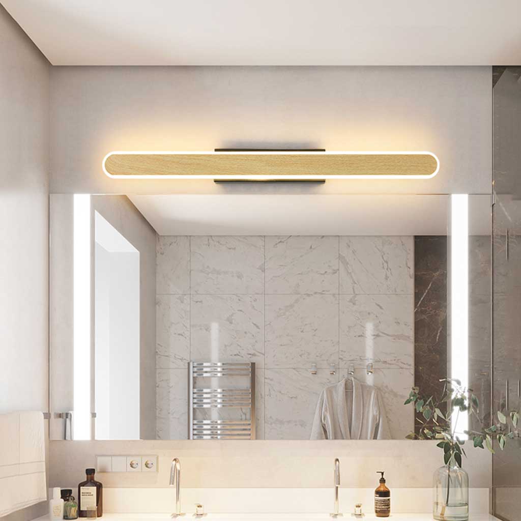 Vanity Wall Lamp LED Mirror Light Linear Log Color Bathroom