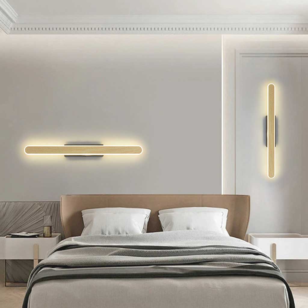 Vanity Wall Lamp LED Mirror Light Linear Log Color Bedroom