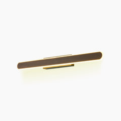 Vanity Wall Lamp LED Mirror Light Linear Walnut Color