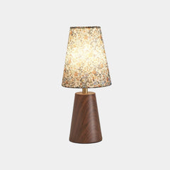 Vintage Fabric Shade Table Lamp with Floral Print