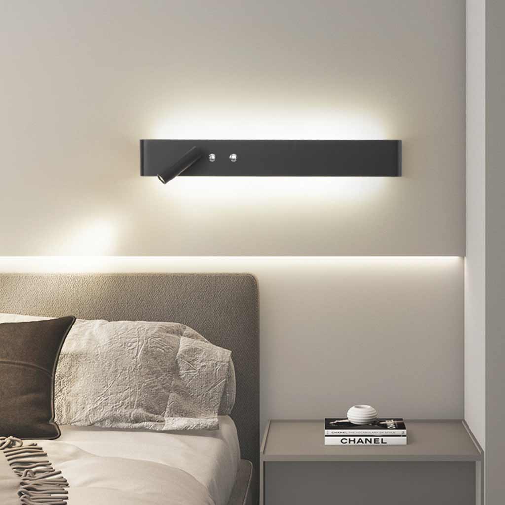 Wall Bedside Lamp Spotlight Linear Rectangle Bedroom