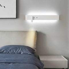 Wall Bedside Lamp Spotlight Linear Rectangle White Bedroom