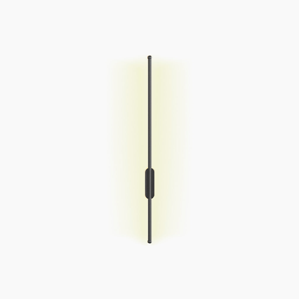 Wall Lamp Aluminum Linear LED Black