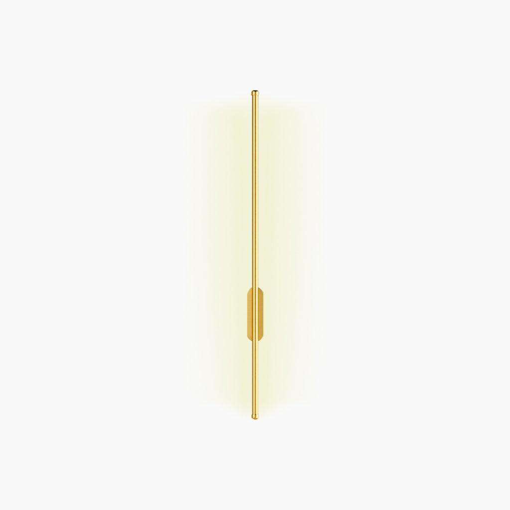 Wall Lamp Aluminum Linear LED Gold