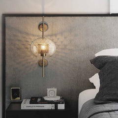 Wall Lamp Glass Sphere Bedroom