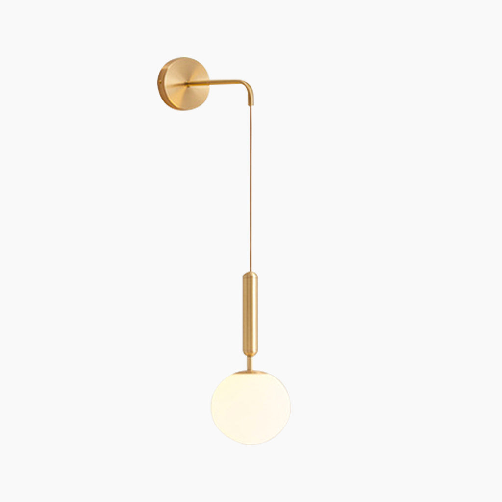 Wall Lamp Hanging Globe Glass Shade