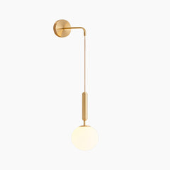 Wall Lamp Hanging Globe Glass Shade
