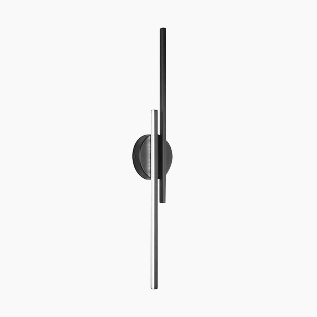 Wall Lamp Linear with 2 Light Bars Black