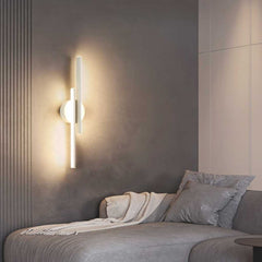Wall Lamp Linear with 2 Light Bars White Living Room