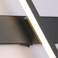 Wall Lamp Rotating Aluminum LED Black Shade