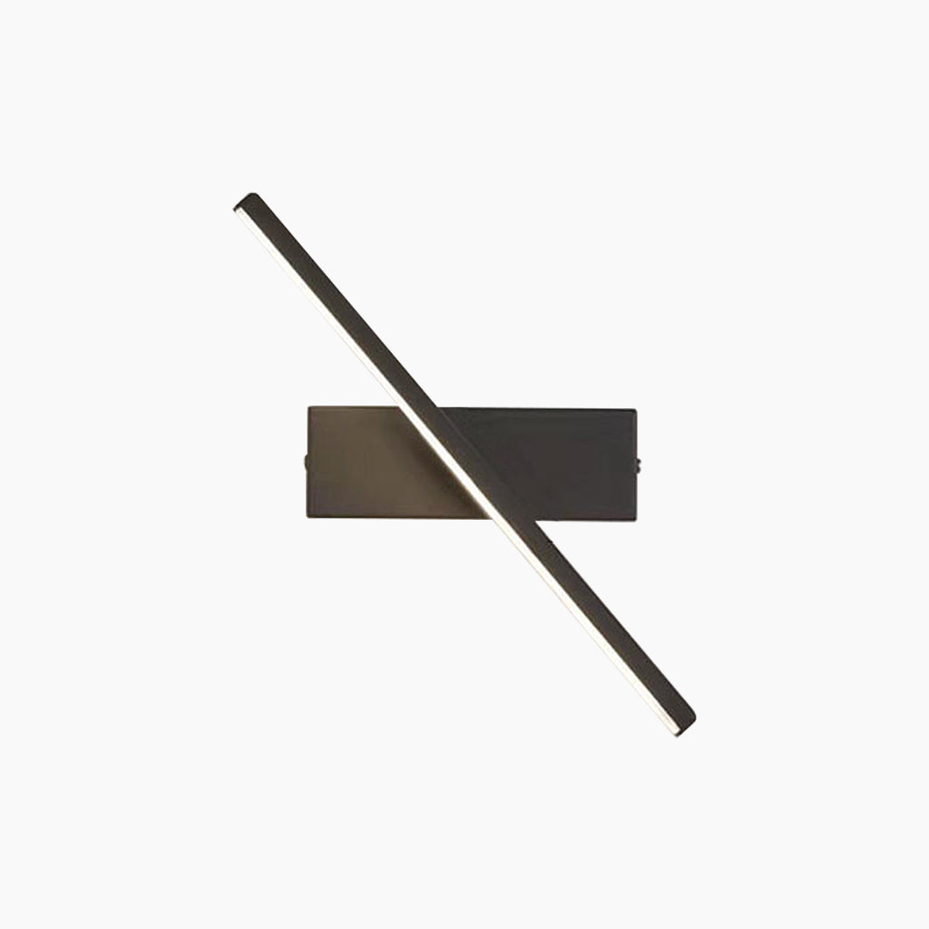 Wall Lamp Rotating Aluminum LED Black