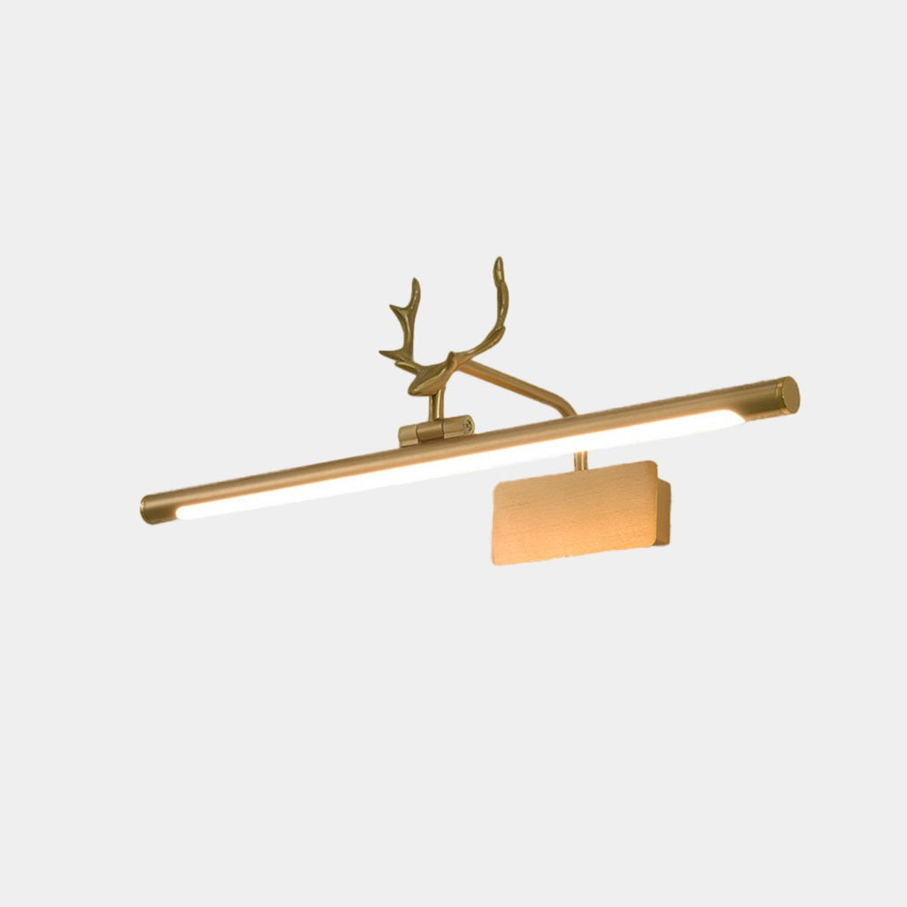 Wall Lamp Vanity Light Modern Antler Rotating LED, Black / Gold