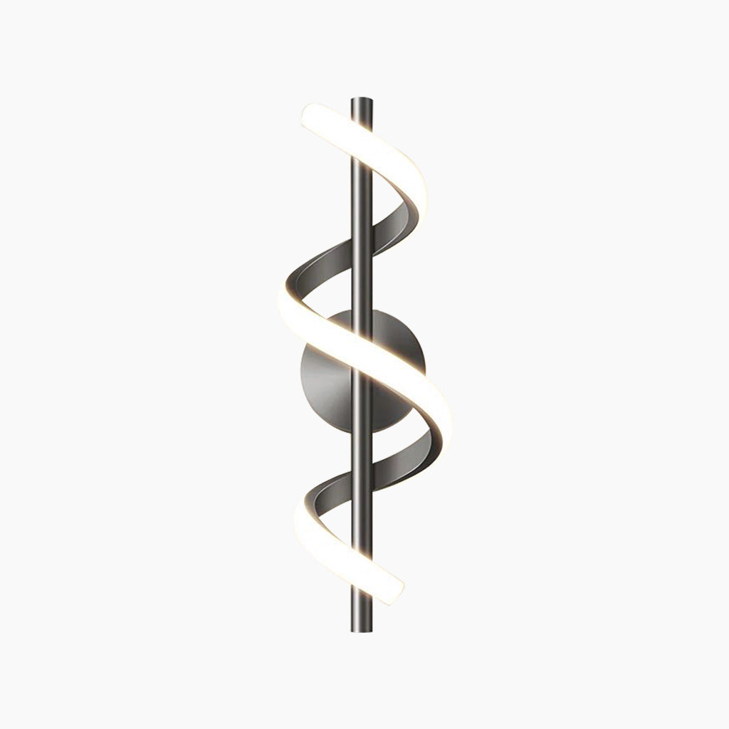 Wall Lamp Wavy Linear Black