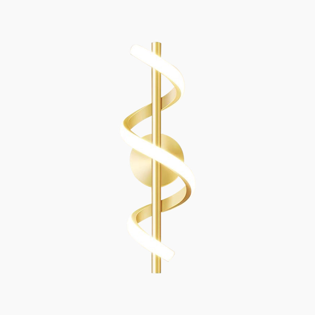 Wall Lamp Wavy Linear Gold