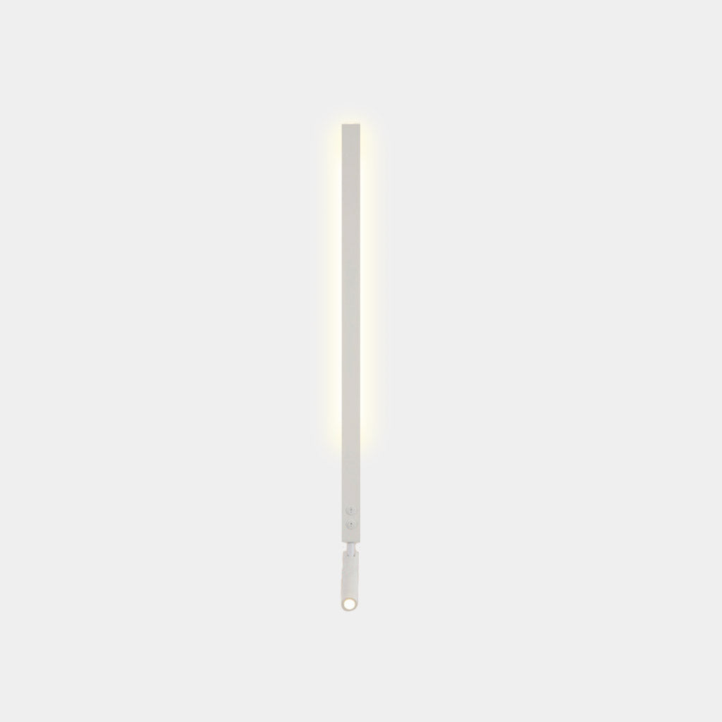 Wall Lamp with Adjustable Spotlight White