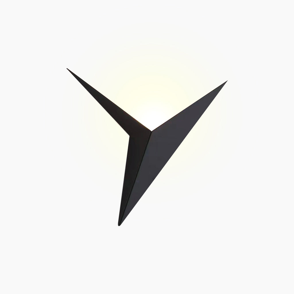 Wall Light Geometric Triangle Black