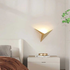 Wall Light Geometric Triangle Gold Bedroom