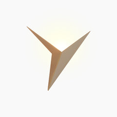 Wall Light Geometric Triangle Gold