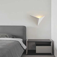 Wall Light Geometric Triangle White Bedroom