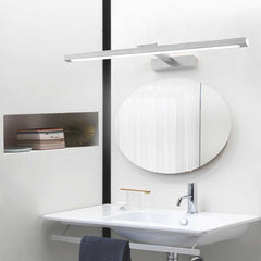 Wall Light Linear Aluminum Silver Bathroom