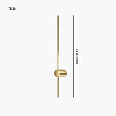 Wall Light Linear Aluminum Size