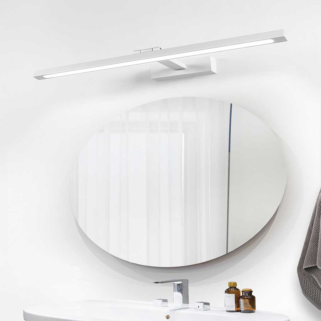 Wall Light Linear Aluminum White Bathroom