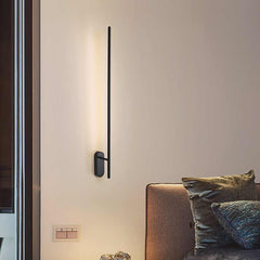 Wall Light Minimalist Linear LED Black Bedroom