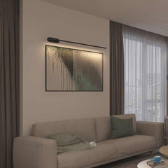 Wall Light Minimalist Linear LED Black Room