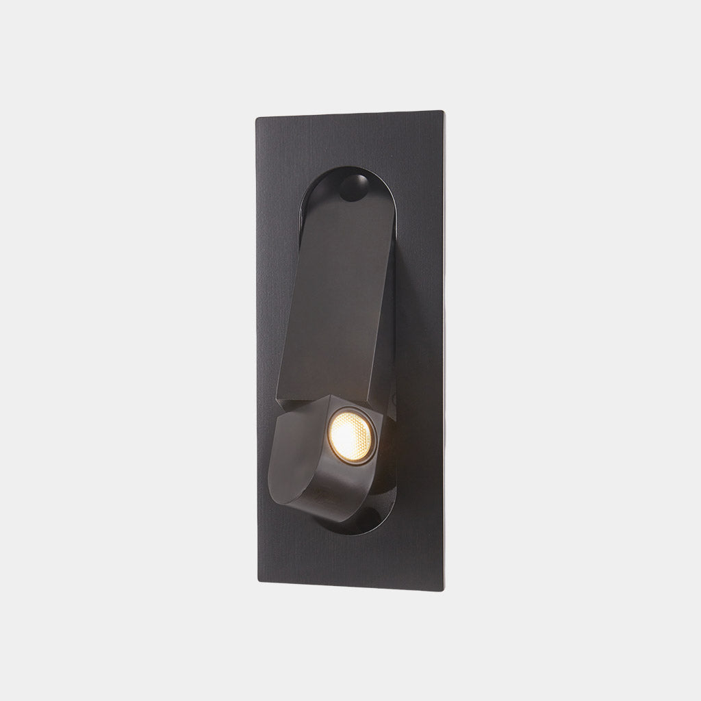 Wall Light Minimalist Recessed Adjustable LED Black