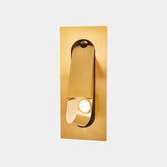 Wall Light Minimalist Recessed Adjustable LED Brass