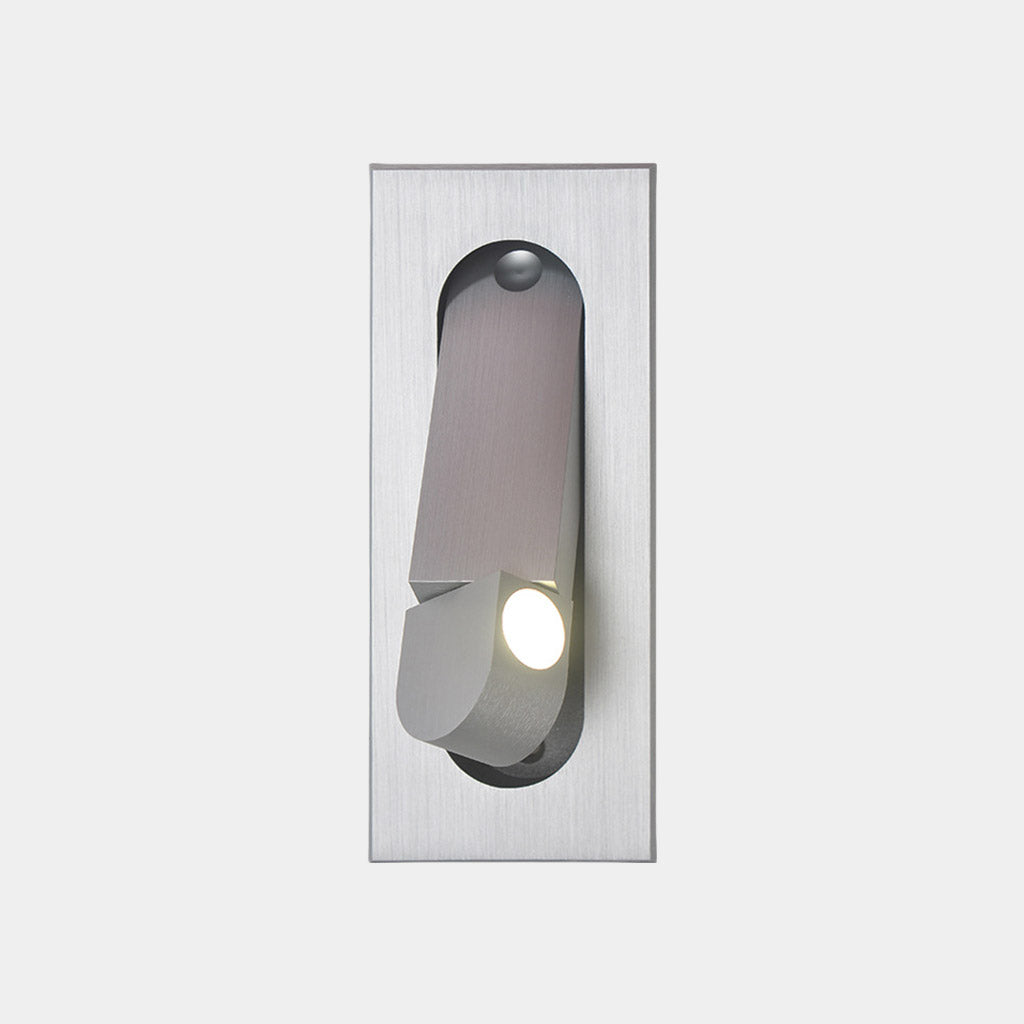 Wall Light Minimalist Recessed Adjustable LED Silver
