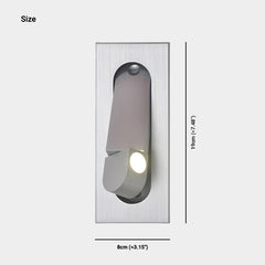 Wall Light Minimalist Recessed Adjustable LED Size