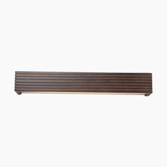 Wall Light Sconce Rectangle LED Walnut Color
