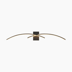 Wall Light Unique Wavy Linear Black