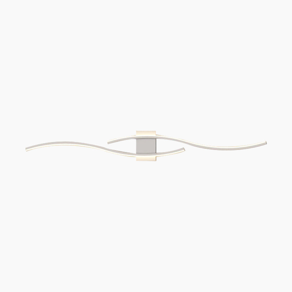 Wall Light Unique Wavy Linear LED White