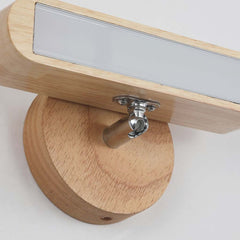 Wall Mount Light Wooden Rotatable LED Log Color Detail