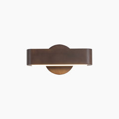 Wall Mount Light Wooden Rotatable LED Walnut Color