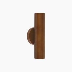 Wall Mounted Lamp Tube Double Headed Walnut Color