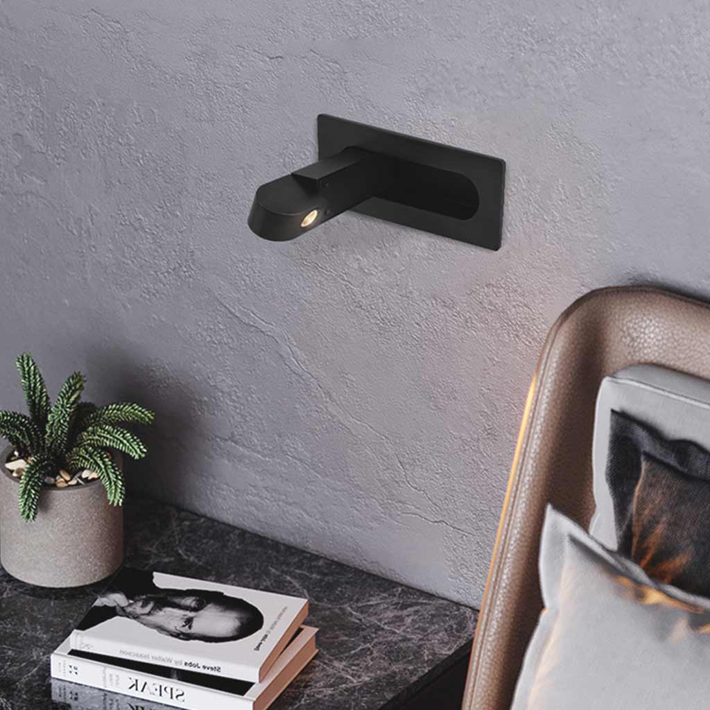 Wall Mounted Light Bed Lamp Minimalist Recessed Bedroom