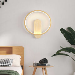 Wall Mounted Sconce Light Log Color Bedroom