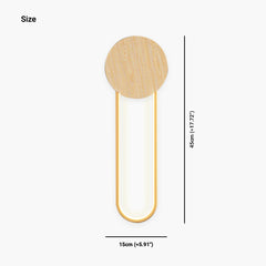 Wall Mounted Sconce Light Log Color Size